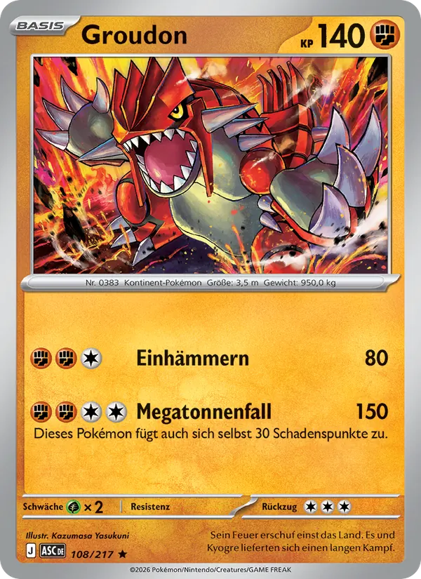 Groudon (Ascended Heroes #108/217)