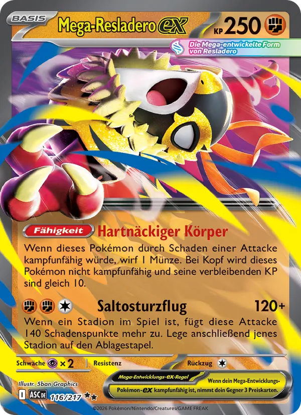 Mega-Resladero-ex (Erhabene Helden #116/217)