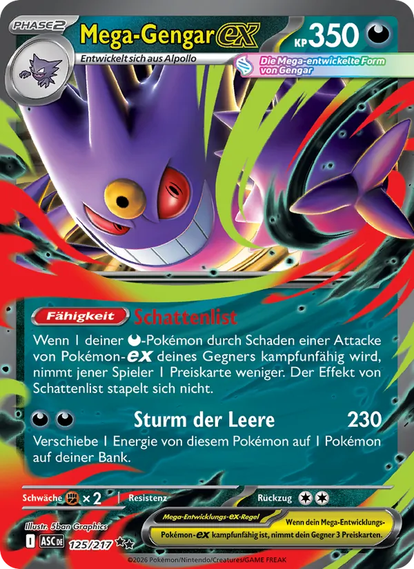 Mega-Gengar-ex (Erhabene Helden #125/217)