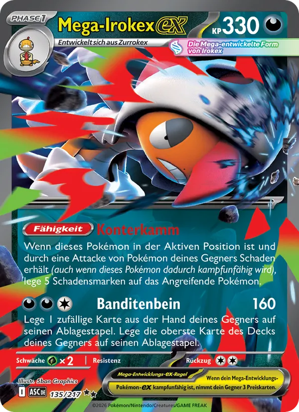Mega-Irokex-ex (Erhabene Helden #135/217)