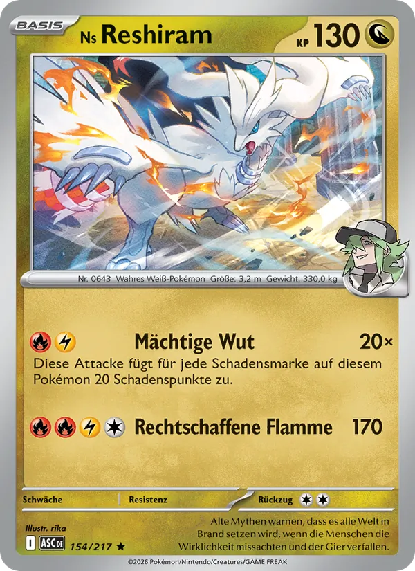 Ns Reshiram (Erhabene Helden #154/217)