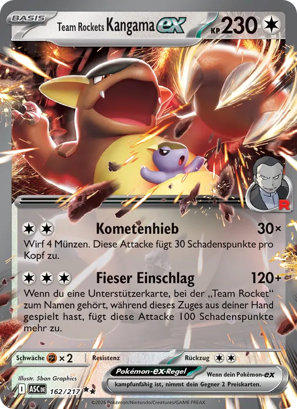 Team Rockets Kangama-ex (Erhabene Helden #162/217)