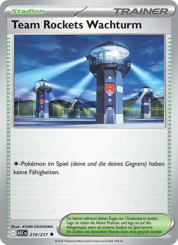 Team Rockets Wachturm (Erhabene Helden #210/217)