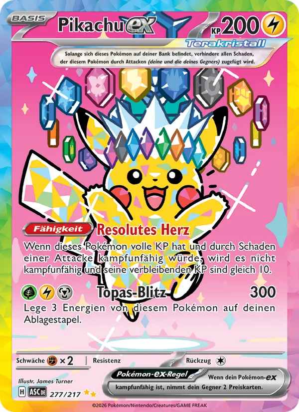 Pikachu-ex (Erhabene Helden #277/217)