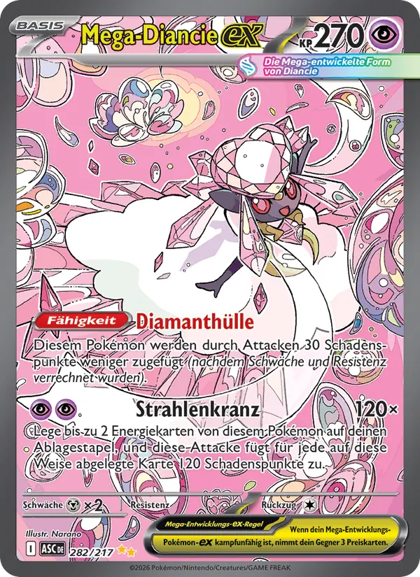 Mega-Diancie-ex (Erhabene Helden #282/217)