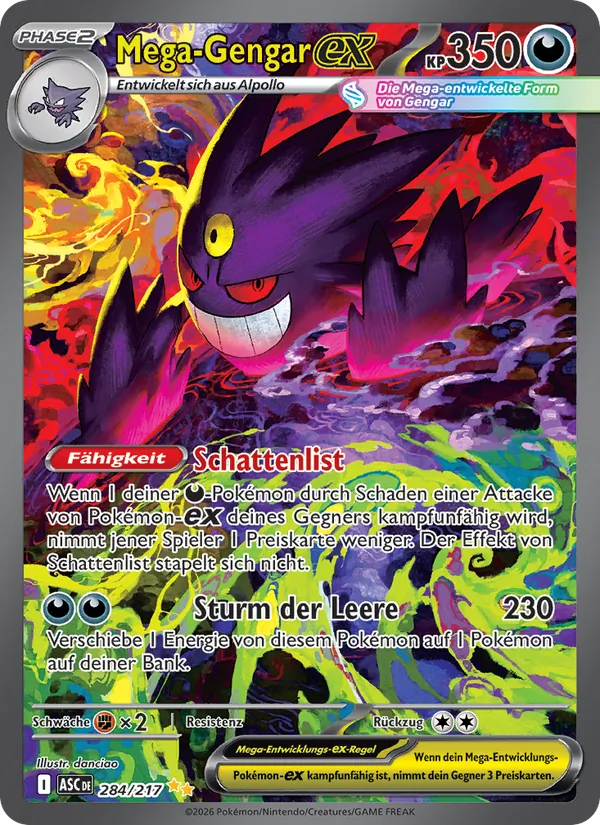 Mega-Gengar-ex (Erhabene Helden #284/217)
