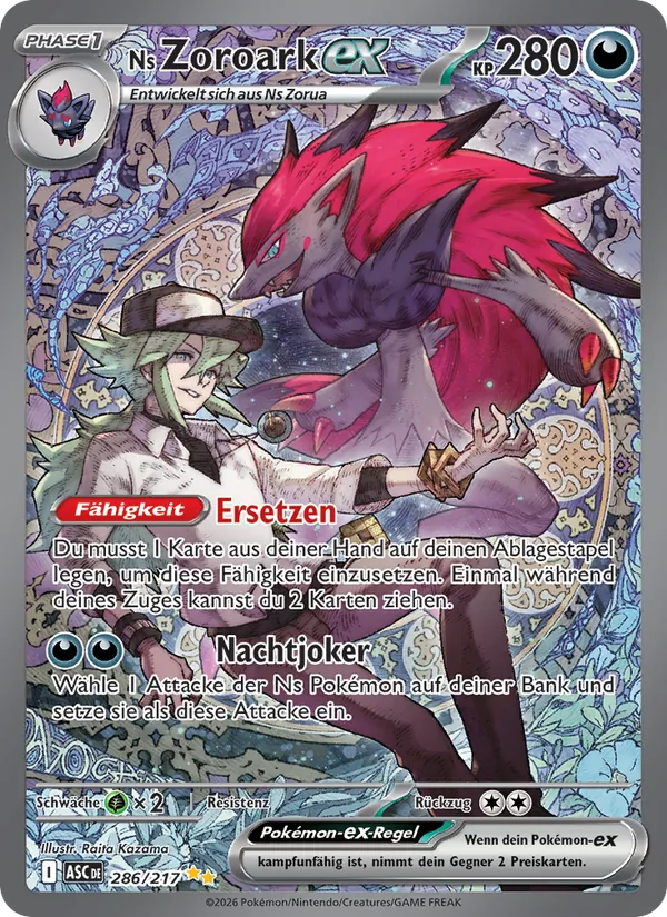Ns Zoroark-ex (Erhabene Helden #286/217)