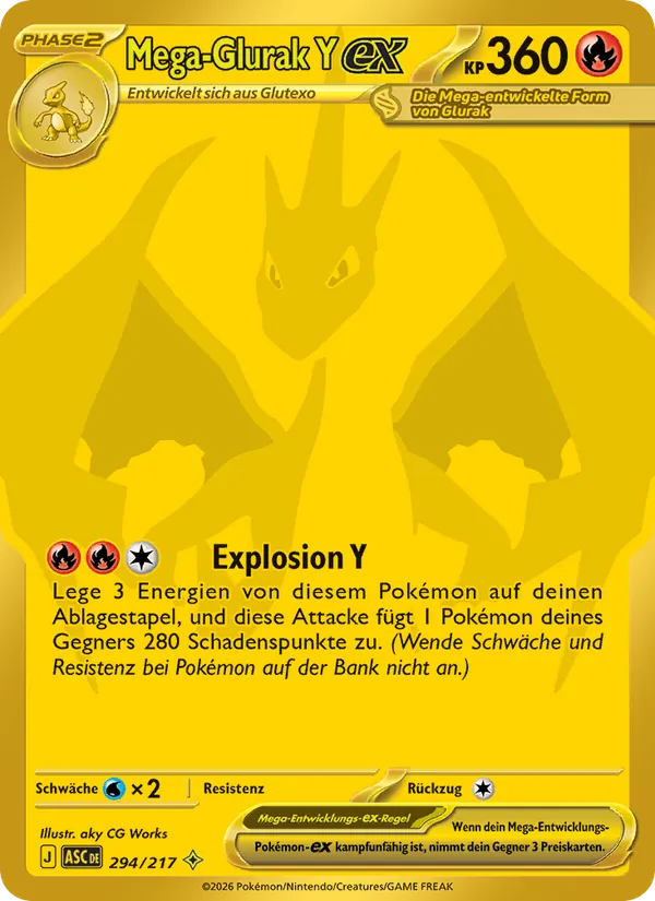 Mega-Glurak Y-ex (Ascended Heroes #294/217)