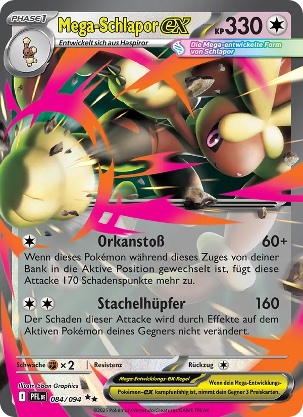 Mega-Schlapor-ex (Fatale Flammen #084/94)