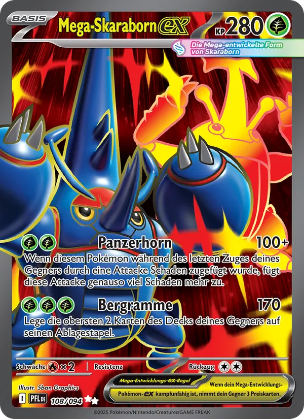 Mega-Skaraborn-ex (Fatale Flammen #108/94)