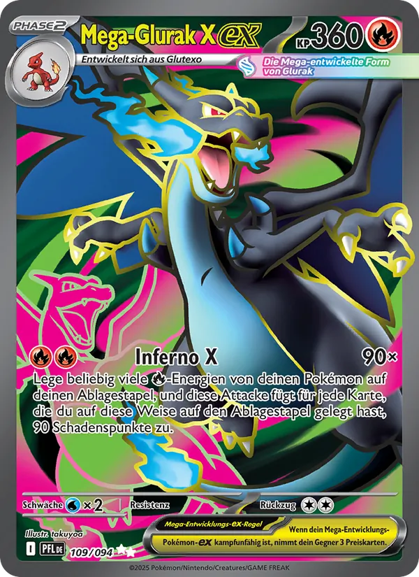 Mega-Glurak X-ex (Fatale Flammen #109/94)