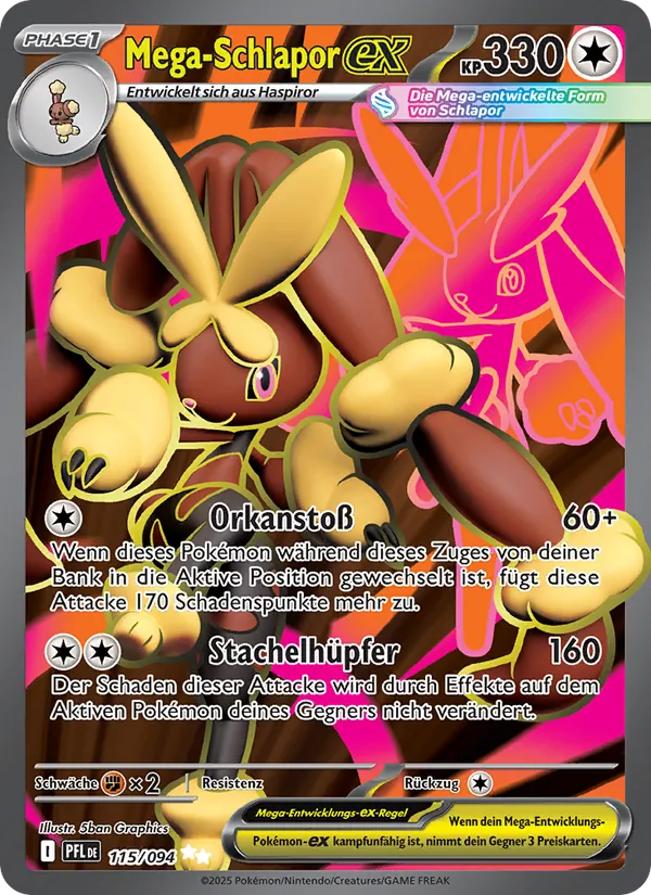 Mega-Schlapor-ex (Fatale Flammen #115/94)