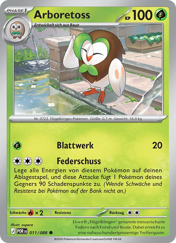 Arboretoss (Optimale Ordnung #011/88)
