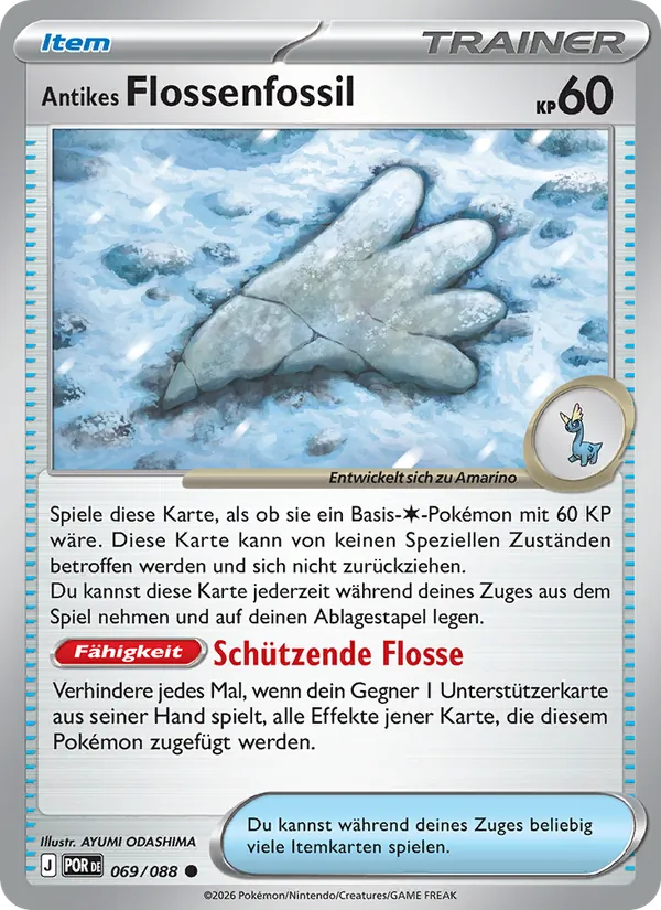 Antikes Flossenfossil (Optimale Ordnung #069/88)