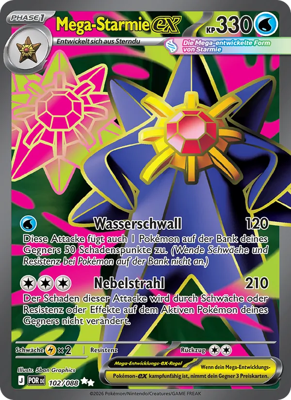 Mega-Starmie-ex (Optimale Ordnung #102/88)