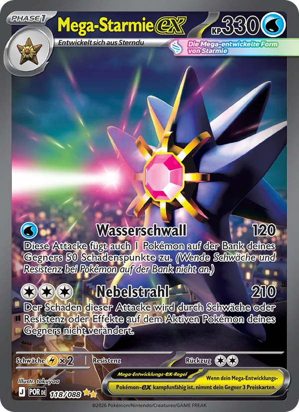 Mega-Starmie-ex (Optimale Ordnung #118/88)