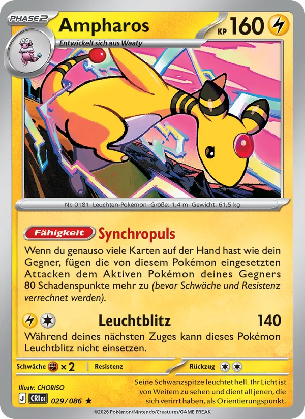 Ampharos (Wachsendes Chaos #029/86)