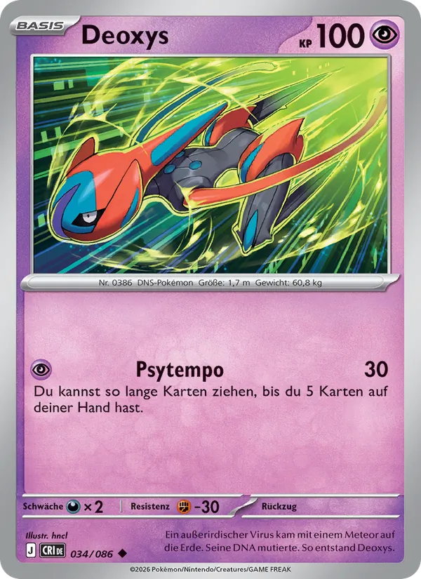 Deoxys (Chaos Rising #034/86)