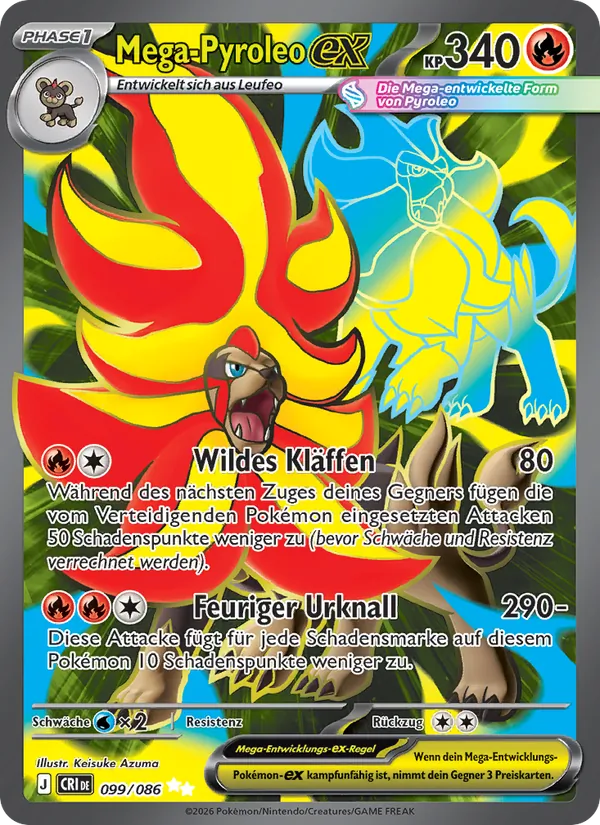 Mega-Pyroleo-ex (Chaos Rising #099/86)