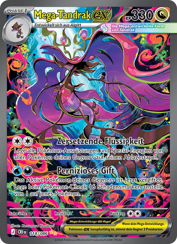 Mega-Tandrak-ex (Wachsendes Chaos #118/86)