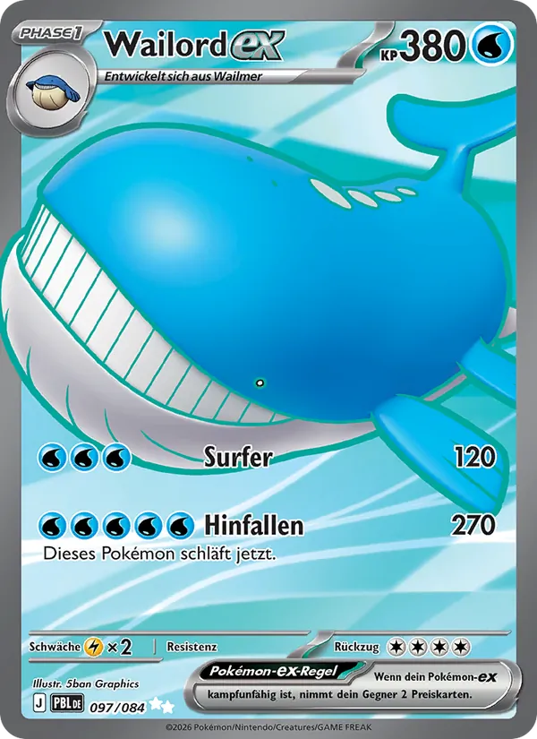 Wailord-ex (Dunkelnacht #097/84)