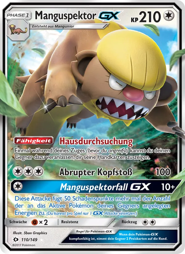 Manguspektor GX (Sun & Moon #110/149)