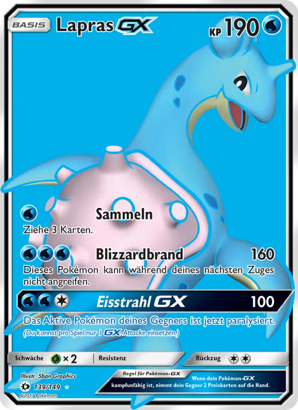 Lapras GX (Sun & Moon #139/149)