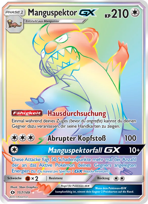 Manguspektor GX (Sonne & Mond #157/149)