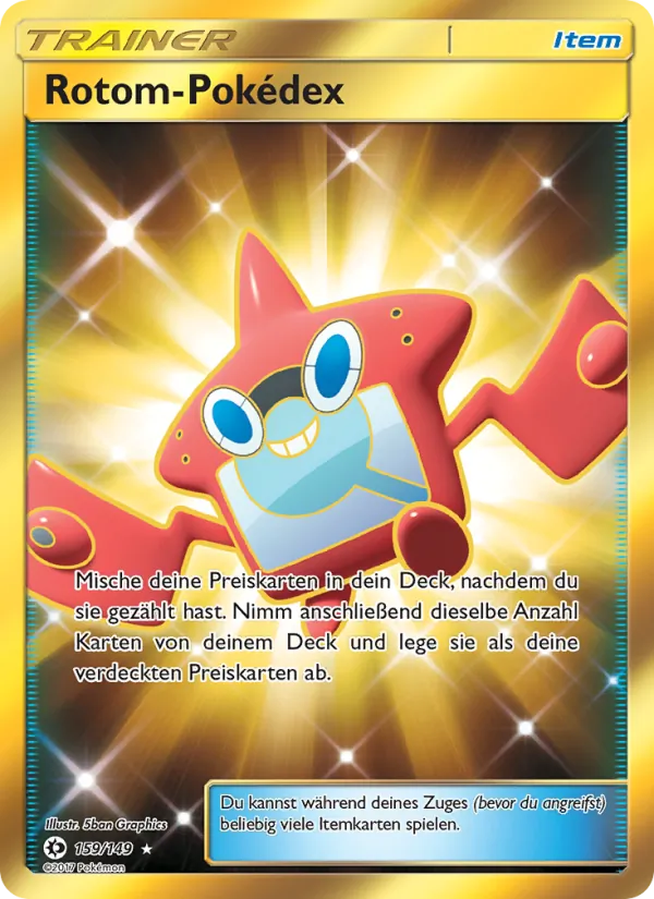 Rotom-Pokédex (Sun & Moon #159/149)
