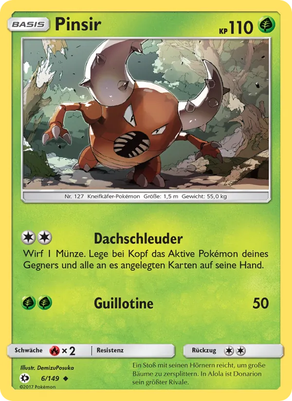 Pinsir (Sonne & Mond #6/149)