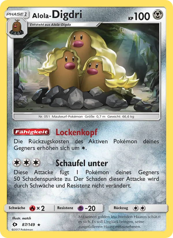 Alola-Digdri (Sonne & Mond #87/149)