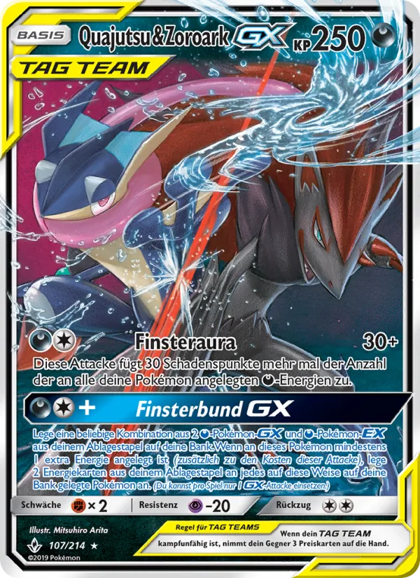 Quajutsu & Zoroark GX (Kräfte im Einklang #107/214)
