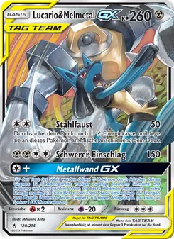 Lucario & Melmetal GX (Kräfte im Einklang #120/214)