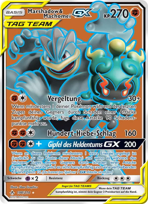 Marshadow & Machomei GX (Unbroken Bonds #198/214)