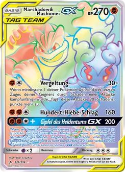 Marshadow & Machomei GX (Kräfte im Einklang #221/214)