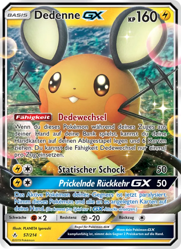 Dedenne GX (Kräfte im Einklang #57/214)