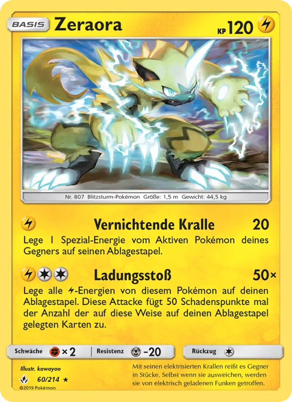 Zeraora (Kräfte im Einklang #60/214)