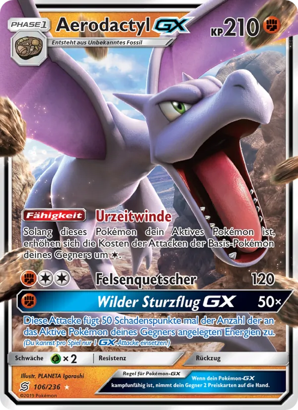 Aerodactyl GX (Unified Minds #106/236)