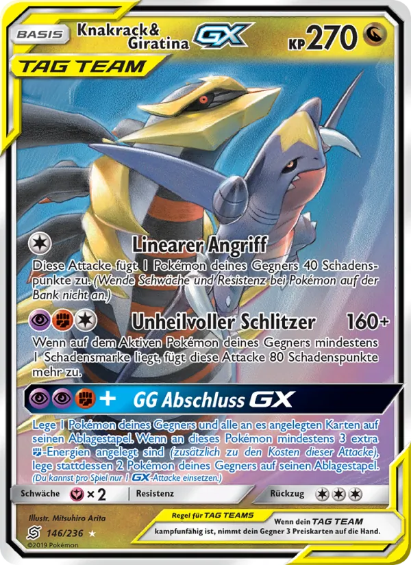 Knakrack & Giratina GX (Unified Minds #146/236)
