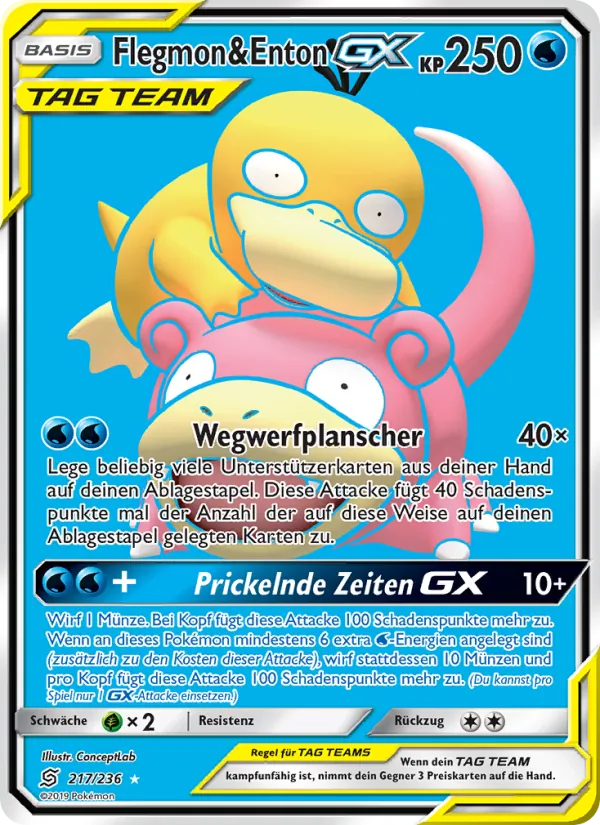 Flegmon & Enton GX (Unified Minds #217/236)