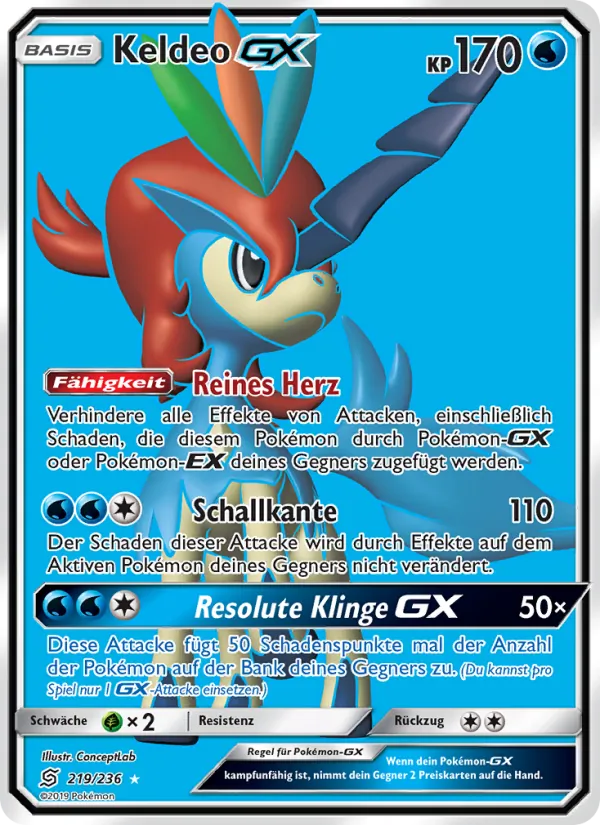 Keldeo GX (Bund der Gleichgesinnten #219/236)