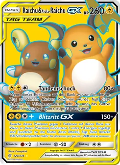 Raichu & Alola-Raichu GX (Bund der Gleichgesinnten #220/236)