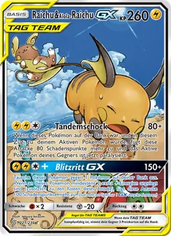 Raichu & Alola-Raichu GX (Bund der Gleichgesinnten #221/236)