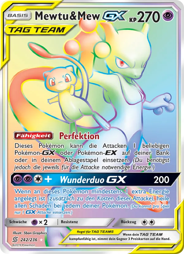 Mewtu & Mew GX (Bund der Gleichgesinnten #242/236)