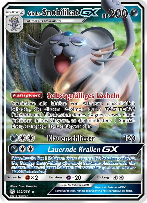 Alola-Snobilikat GX (Cosmic Eclipse #129/236)