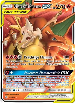 Glurak & Rutena GX (Welten im Wandel #22/236)