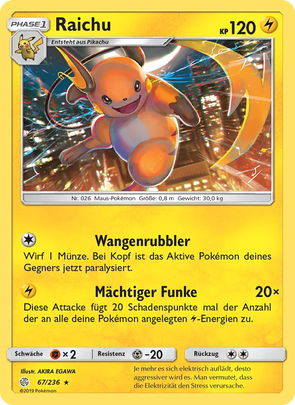 Raichu (Cosmic Eclipse #67/236)