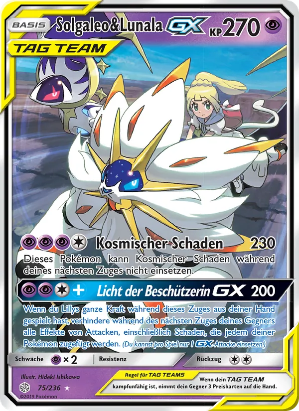 Solgaleo & Lunala GX (Welten im Wandel #75/236)