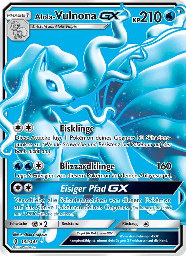 Alola Vulnona GX (Guardians Rising #132/145)