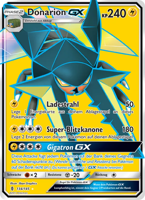 Donarion GX (Guardians Rising #134/145)